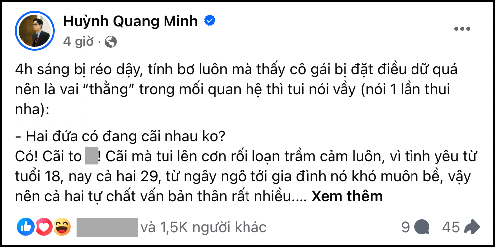 At 4 AM, Đích Lép Speaks Out Amidst Rumors About Marriage with Tizi: What’s Happening? 4 Đích Lép's statement at 4 AM on November 25.