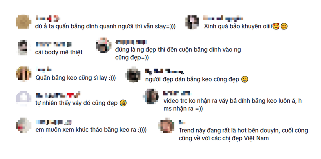Thanh Meo and Bao Khuyen Jump on a Unique Trend That Leaves Viewers Blushing 4 Many viewers expressed their enjoyment of the super tight dress worn by Thanh Meo and Bao Khuyen.