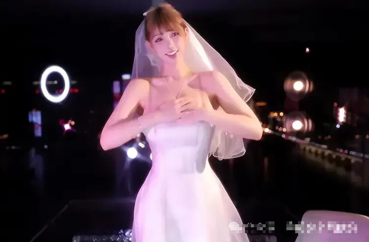 Bid Farewell to Fans in a Wedding Dress, the Sensational Female Streamer Surprises with Good News 2 edit 1733011858505244886077