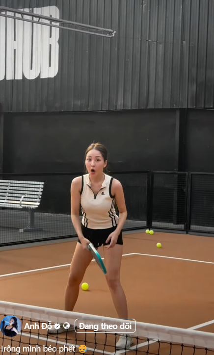 Pickleball Practice: Hot Girl Trâm Anh Surprises with Mention of "Ex-Boyfriend" 3 Trâm Anh comments on her physique.