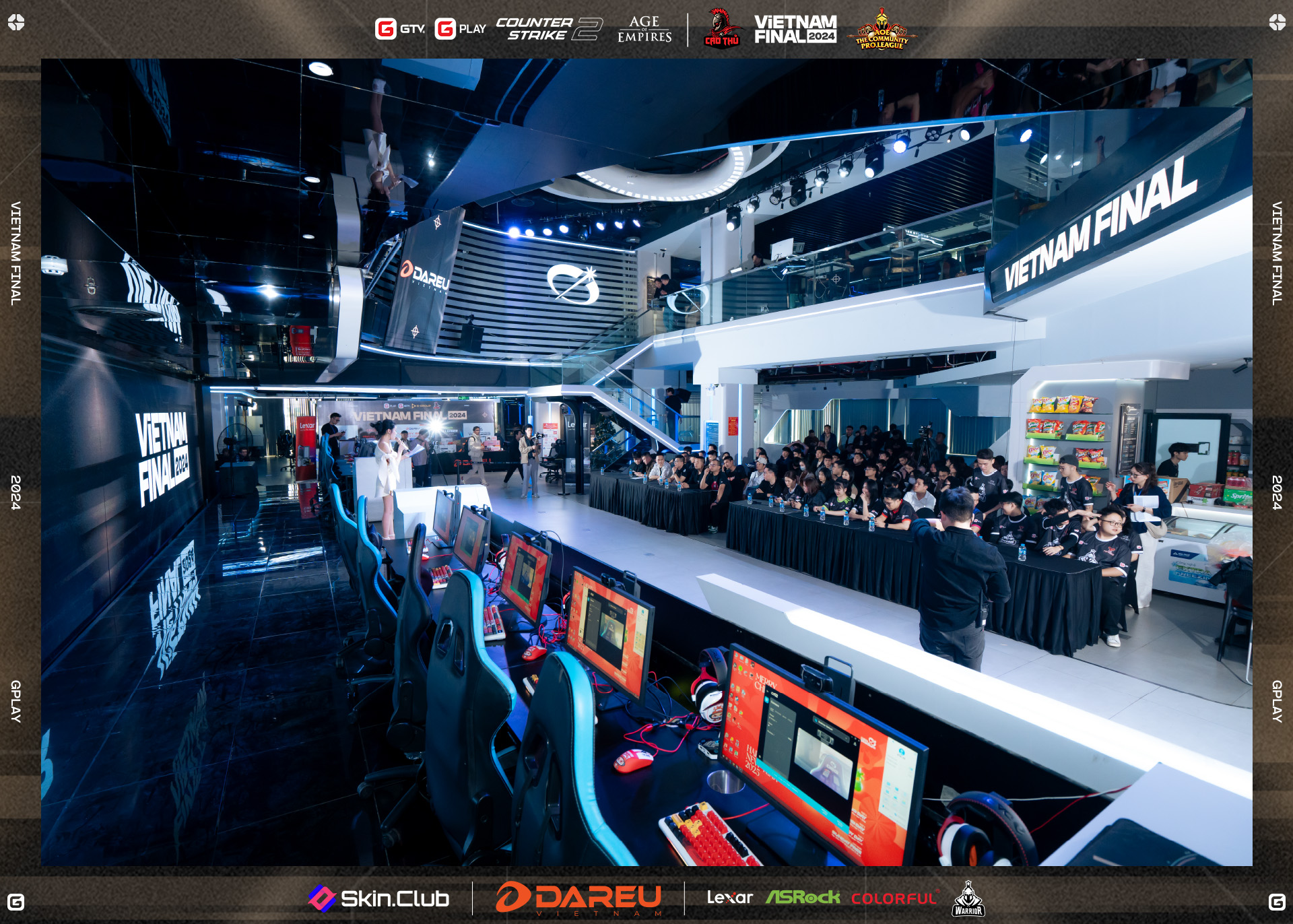 VTM Esports Turns the Tide, Crowned Champion of GPlay Premier - Vietnam Final 2024 1 The stage of the Vietnam Final was filled with cheering fans.