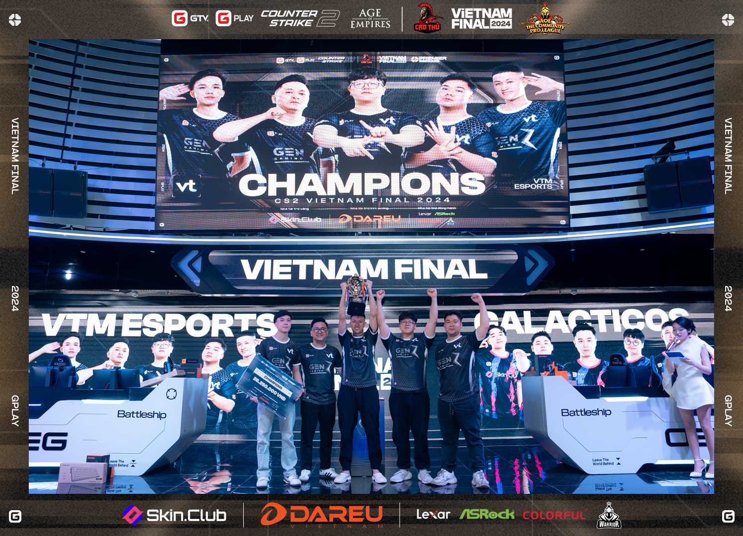 VTM Esports Turns the Tide, Crowned Champion of GPlay Premier - Vietnam Final 2024 3 VTM excels with a comeback to become the champion of the Vietnam Final 2024 tournament
