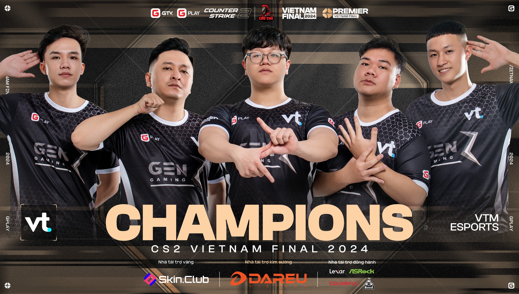 VTM Esports Turns the Tide, Crowned Champion of GPlay Premier - Vietnam Final 2024 4 VTM, the champion of Vietnam Final 2024 in CS2.