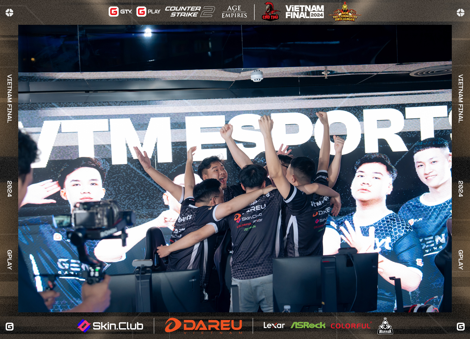 VTM Esports: Dramatic Championship at GPlay Premier - Vietnam Final 2024 1 The largest esports tournament in Vietnam in 2024.