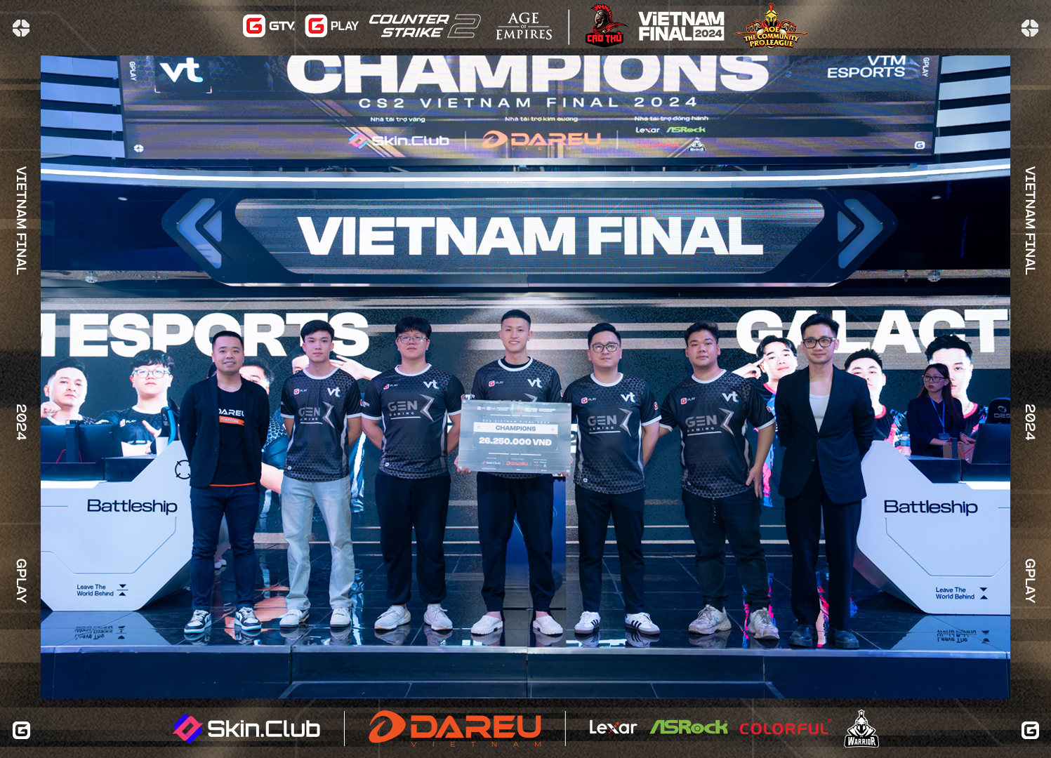 VTM Esports: Dramatic Championship at GPlay Premier - Vietnam Final 2024 3 The champion of Vietnam Final 2024 is named VTM Esports