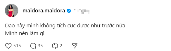Mai Dora Updates Status That Concerns Fans, Many Comments Suggest Solution Named 'VT' 1 edit screenshot 2025 02 13 093114 1739415801369166778309