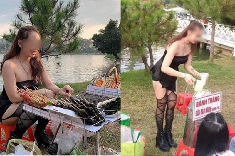 Girl in Minimal Clothing Draws Attention Selling at Night Market 4 thoi trang phan cam 7 1749871825607889080358 1749874470664 17498744708161763841241