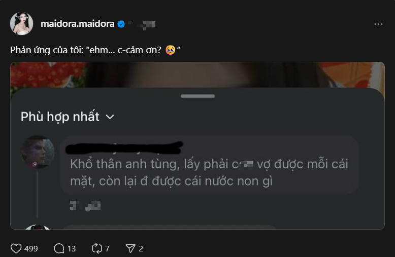 Mai Dora Under Fire After Posting "Private" Clip, Positive Reaction from the Hostess and Unfazed Beauty 3 edit screenshot 2025 09 05 104035 17570453364071328551023 1757054725188 1757054725331749188867