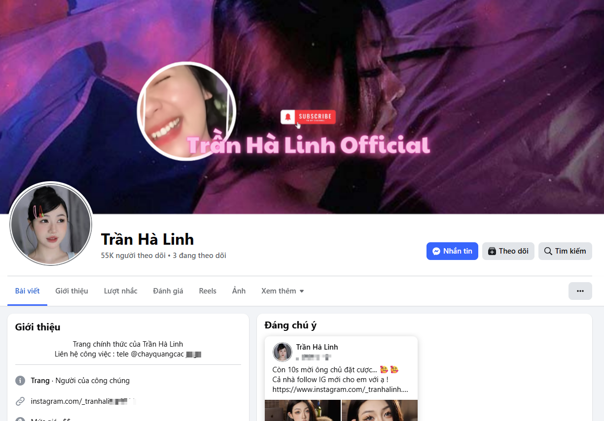 The Deceptive Scheme for Profit: The Sophisticated Hoax Named Trần Hà Linh "Fake" 1 edit screenshot 2025 09 15 101536 17579074009541915480624 1757912116105 17579121163981657657016