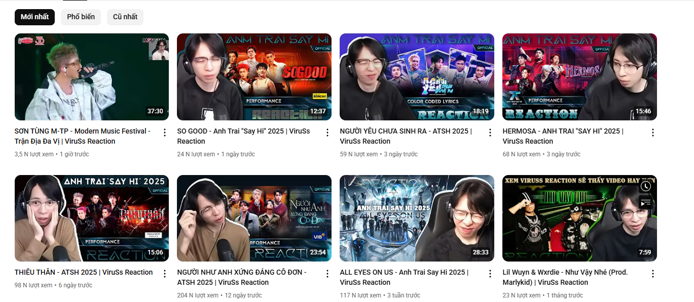 The Current Situation of ViruSs 2 The latest update from ViruSs is a reaction video on his YouTube channel